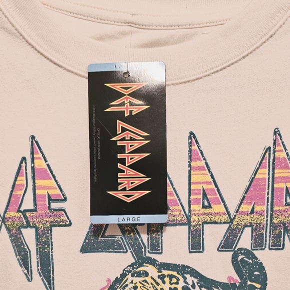 Def Leppard Crewneck Sweatshirt, Animal 1987, Size L, NWT - Picture 8 of 9